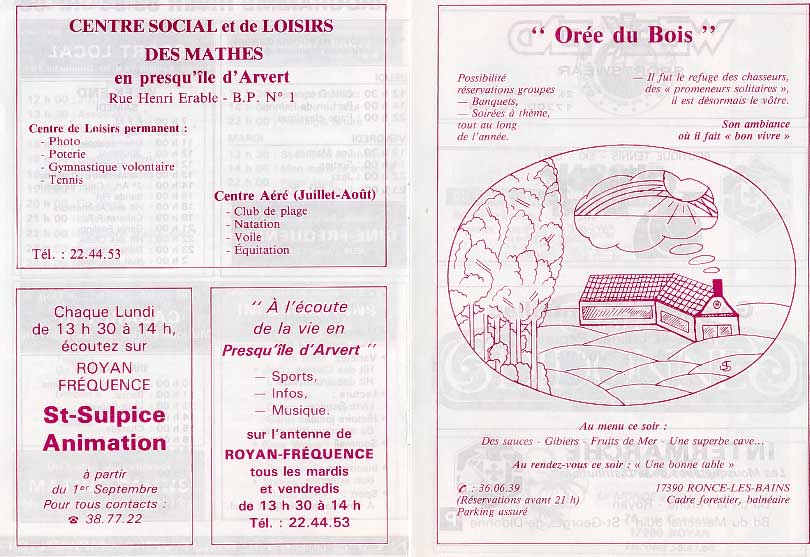 Programme 83/84 p. 8 et 9